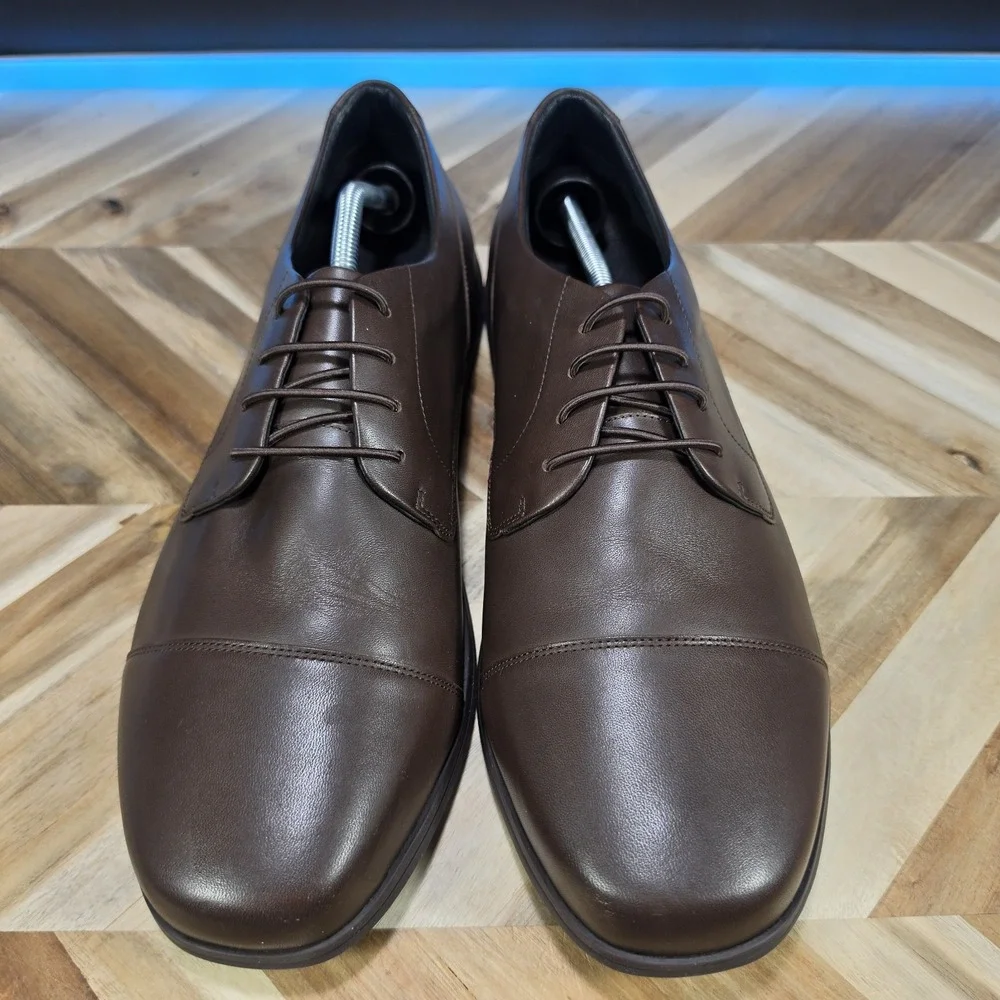 Birchbury Brenston Barefoot Dress Shoes Vintage Brown Mens 13 Minimalist Slip-On